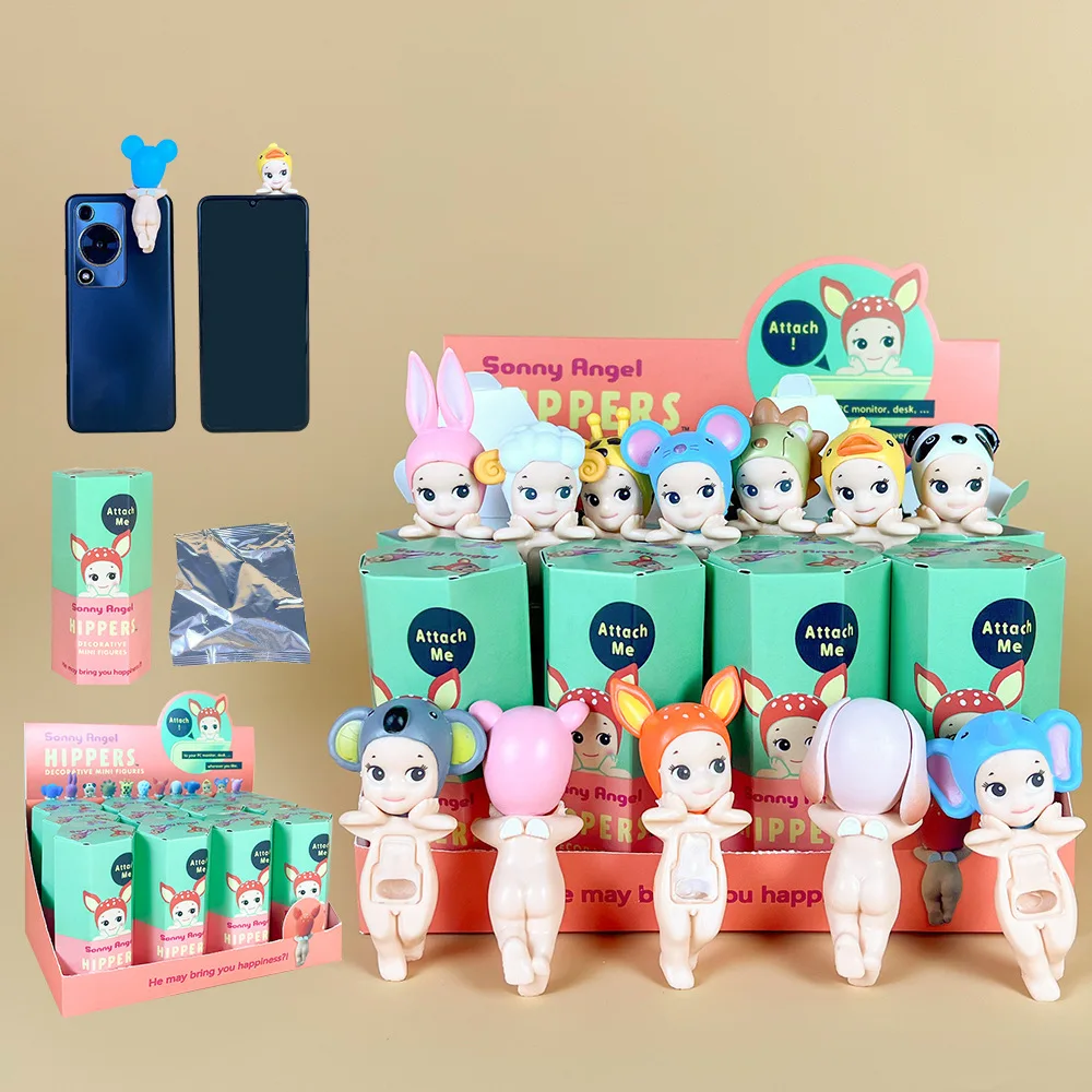 Sonny anjo figura de ação brinquedos misterioso surpresa caixa cega boneca bonito telefone móvel carro pingente decoração para casa presente natal