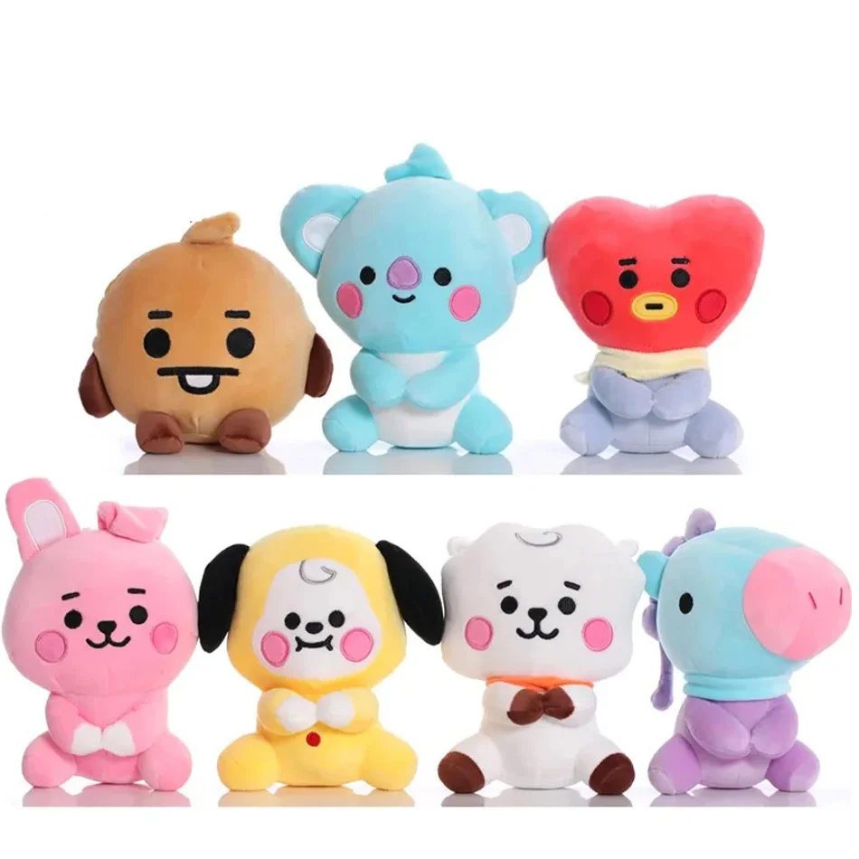 Brinquedos de Pelúcia BTed 21, Mini Chaveiro Kawaii, Pingente de Anime para Crianças, 12-22cm, Periféricos BT, Animais de Pelúcia Macios, Presente