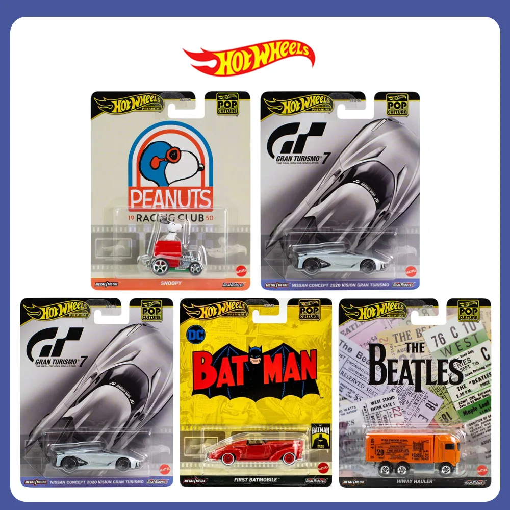 

Mattel Hot Wheels Pop Culture/Entertainment First Batmobile Nissan Gran Turismo Hiway Hauler Snoopy Collectible Diecast Vehicle