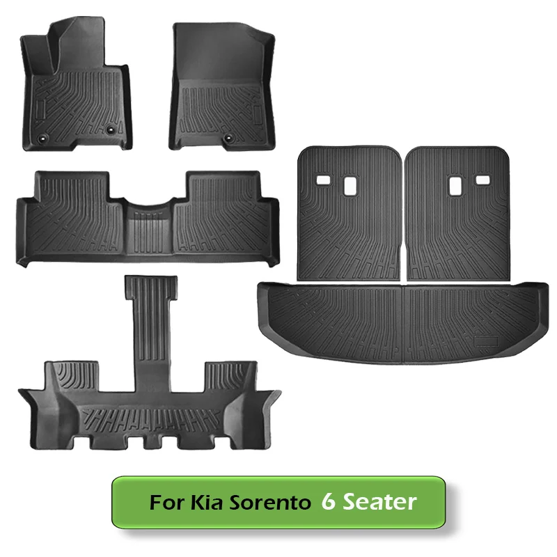 powoq Floor Mats Compatible with 2021-2026 KIA Sorento Cargo Liner Backrest Mats TPE Replacement for 2021 2022 2023 2024 2025 2026 KIA Sorento Accessories (Trunk Mat with Backrest Mats Floor mats powoq Floor Mats Compatible with 2021-2026 KIA Sorento Cargo Liner Backrest Mats TPE Replacement for 2021 2022 2023 2024 2025 2026 KIA Sorento Accessories (Trunk Mat with Backrest Mats Floor mats