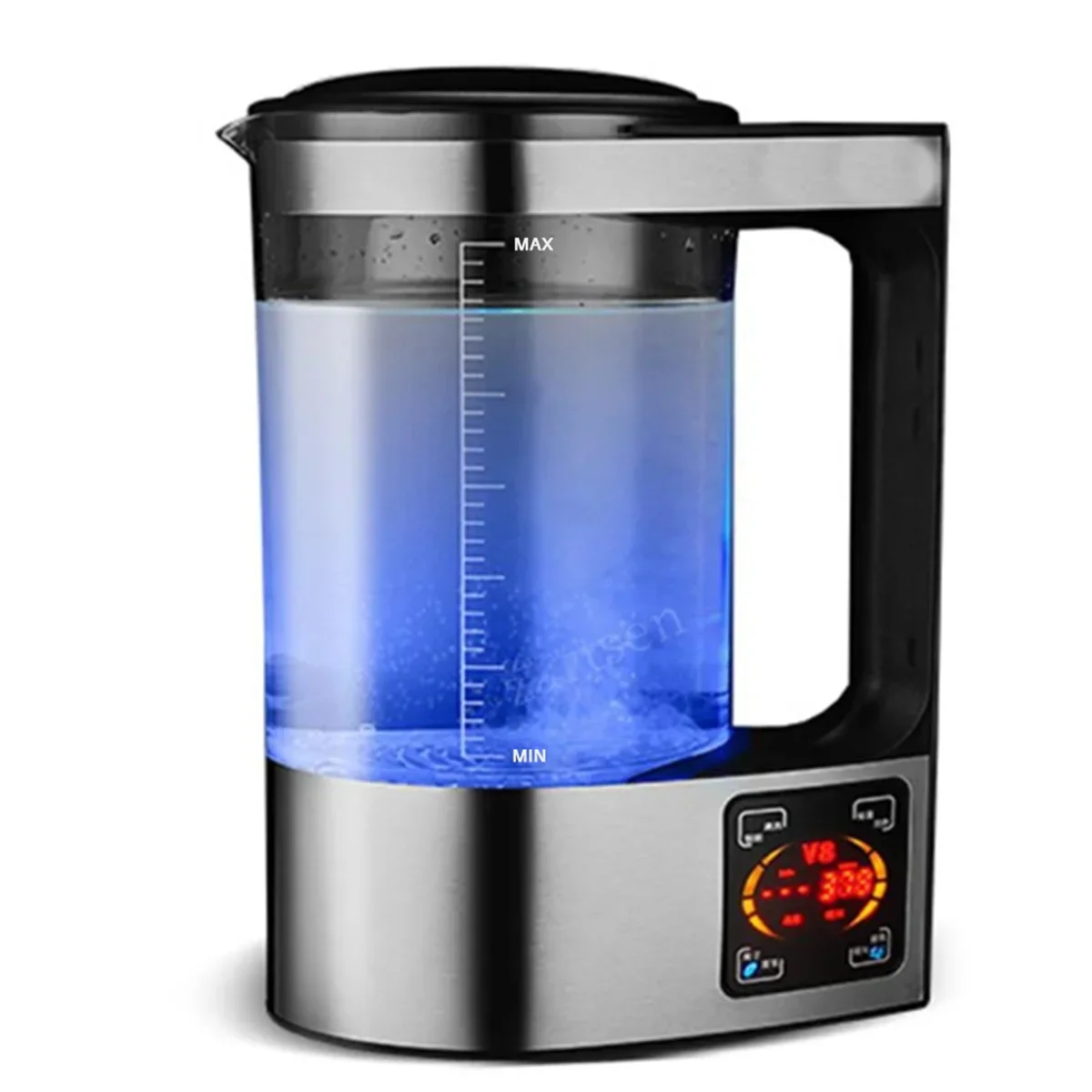 

2025 New 2L Rich Hydrogen Water Bottle Alkaline Ionizer Machine Filter Drink Hydrogen Generator US Plug