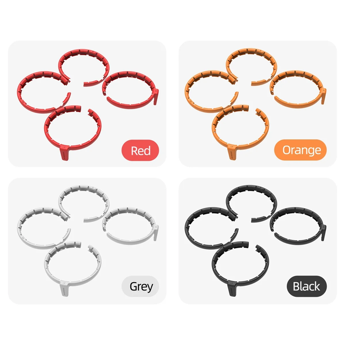 SUNNYLIFE لـ DJI Flip Paddle Protector المضادة للتصادمات بدون طيار الداعم حامل المروحة شفرة حماية حلقة الملحقات البرتقالية