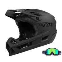 BATFOX casco integral para bicicleta de montaña, casco de ciclismo de montaña para descenso, casco de motocross de alta calidad con visera, casco para bicicleta