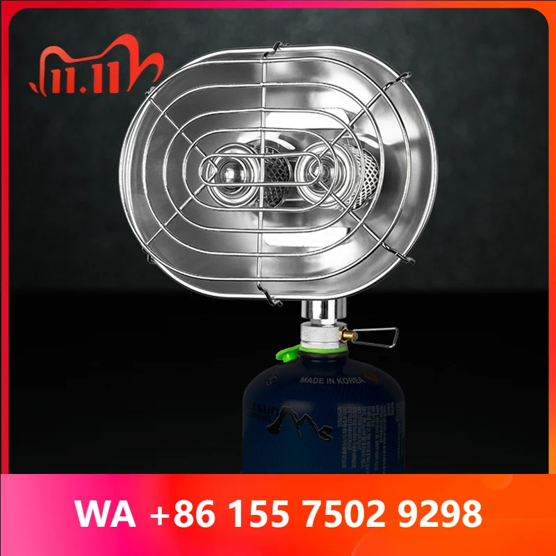 BRS-H22 Double Head Outdoor Heating Furna Outdoor camping Heating Artifact Por small sun 1050W combustion
