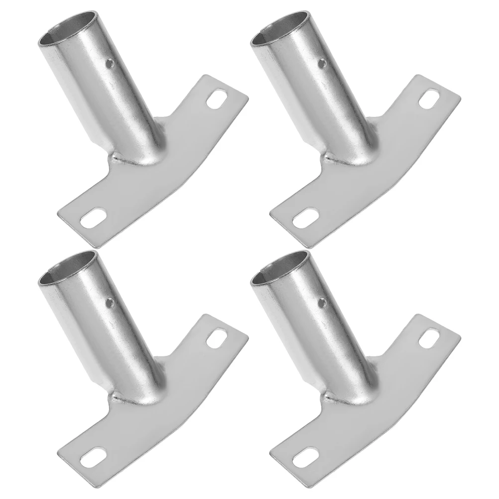

4pcs Broom Head Connector Pole Handle Adapter Handles Tips Replacement For Broom Poles Iron Broom Handle Bracket Accessories