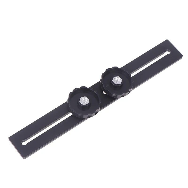 Dual Slot Camera Mount Tripod, 1/4" Screw Extension Bracket for DSLR, Microphone and LED light