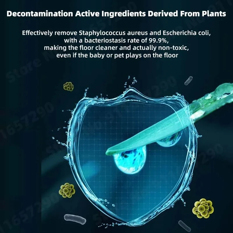 Solución de limpieza de suelo Original de 1L para Roborock Dyad y S7 S70 S75 S7 MaxV s7MaxV T7S Plus S7Max Q7 Max Q5 99.9% antibacteriano