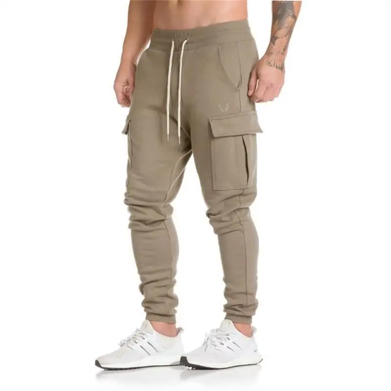 Outdoor Sex Open Crotch Pant Sports Fitness Overalls Men's Camouflage Gym Fitness Pants Running Training Slim Joggers Sweatpants
