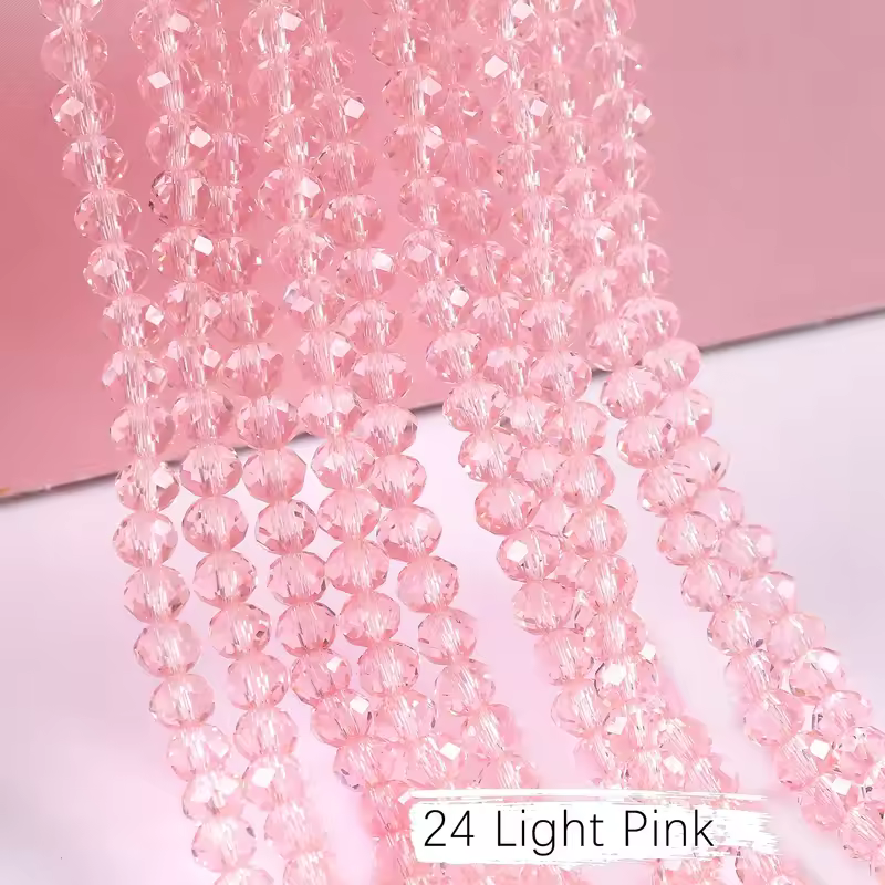 2mm 4mm 6mm 8mm Rondelle Austria Crystal Beads Faceted Glass Beads Loose Spacer Beads for DIY Bracelet Garment Making - Image 48