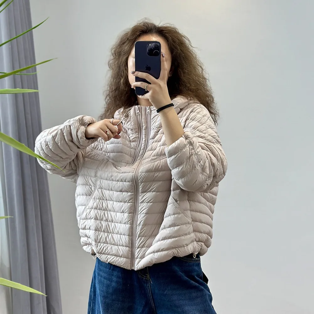 

Women's Down Jacket with Hood Spring Lightweight Puffer Jacket Women Autumn Fashion Women's Down Coats and Parkas Warm Winter