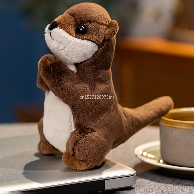 19 ซม.ใหม่น่ารักการ์ตูน Wishing Otter Plush ของเล่นเด็กทารกน่ารักน่ารักตุ๊กตายัดไส้ตุ๊กตาสําหรับวันหยุดคริสต์มาสของขวัญวันเกิด