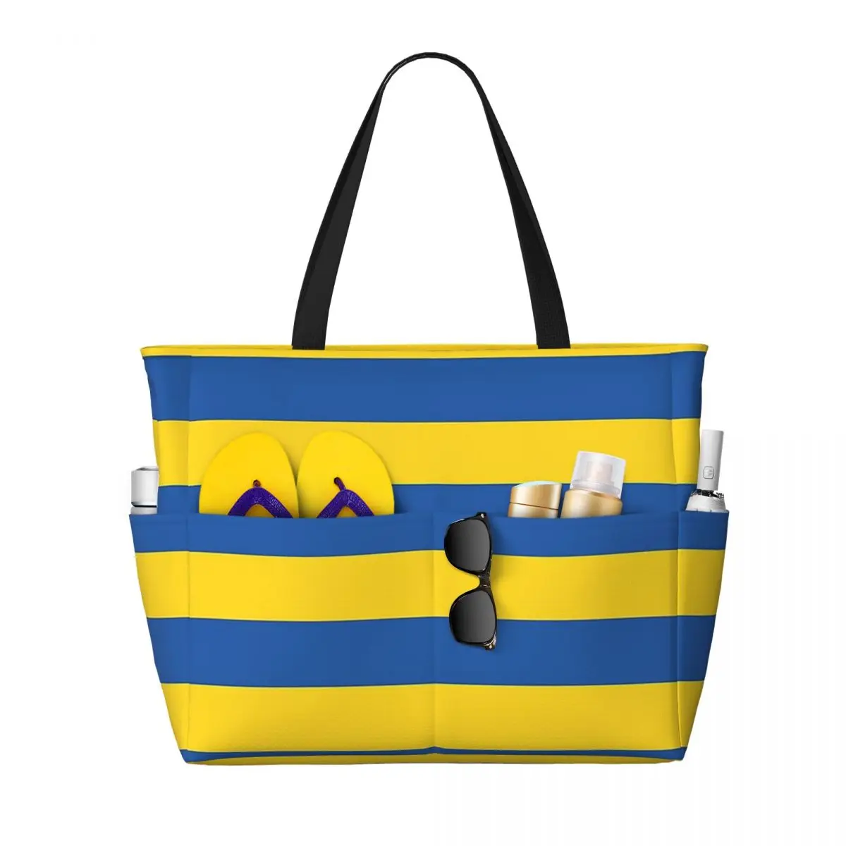 Flag Of Ukraine Beach Tote Bag Sport Gym Yoga Duffle Large Tote Bag Women Travel Bag Fitness bag