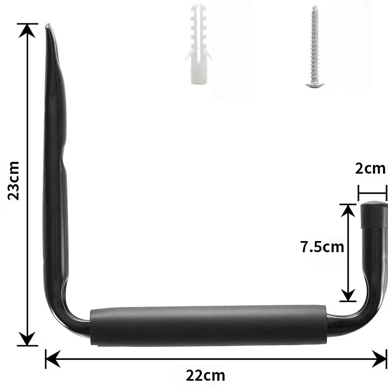 6/4/2/1 Pack 9 Inch Heavy Duty Wall Hooks, 60LBS Multipurpose Garage Storage Hangers for Tools, Bikes & Ladders