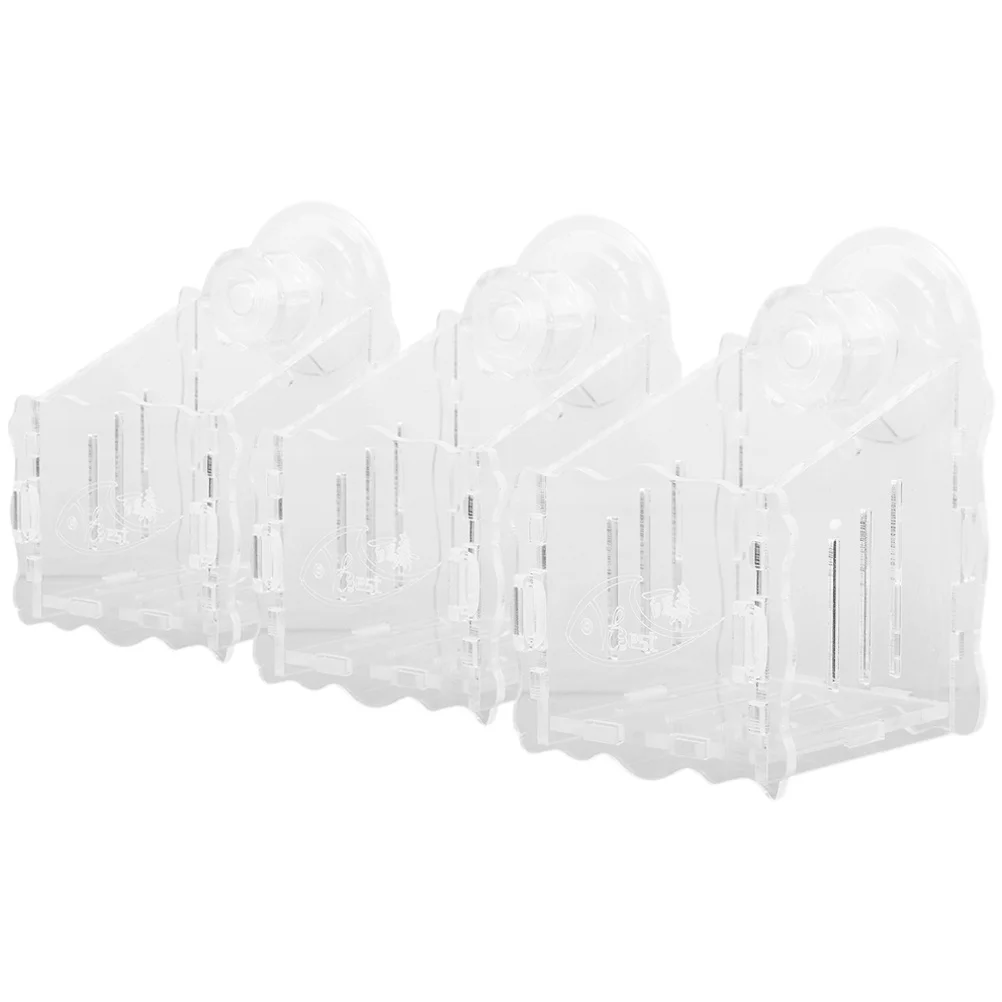 

3Pcs Fish Tank Planter Cup Acrylic Transparent Water Plant Holder Suction Cup Aquarium Planter Creative Planting Container