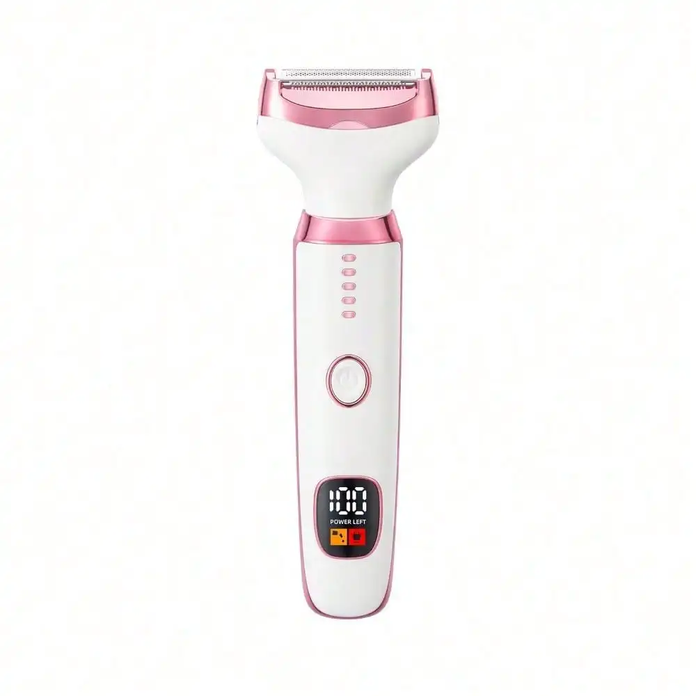 Multifunctional shaver Electric haircut Razor 5-in-1 digital display Women's body Private parts Hair trimmer Male and female 1 piece. Suitable for business travel and hotel use. Shaving kit. Portable. Low noise. Detachable. Washable hair trimmer.