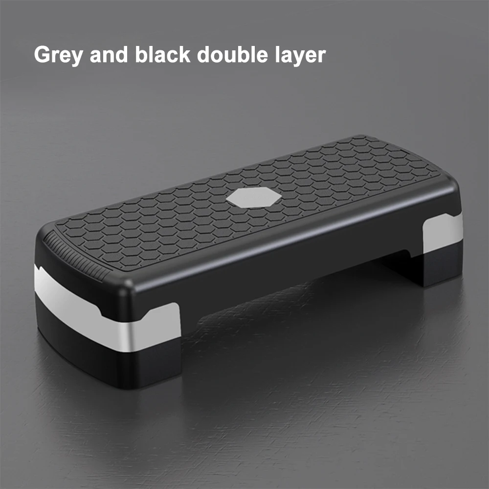 Double Layer Adjustable Height Multi Purpose Exercise Board Balance Workout Aerobic Step Platform