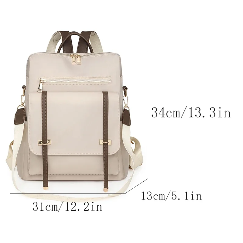 High-end latest casual color-blocked nylon fashion trend personality stylish ladies commuting shoulder bag for outdoor travel an