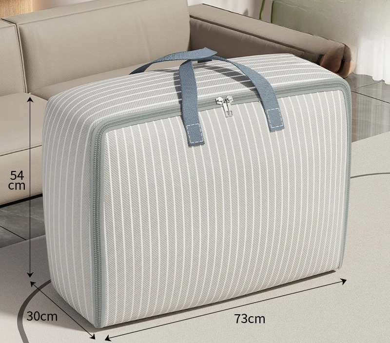 Ulfen سعة كبيرة تتحرك التعبئة حقيبة خاصة لحاف حقيبة التخزين الملابس لحاف من القطن المنزل حقيبة مقاومة للرطوبة أكسفورد القماش