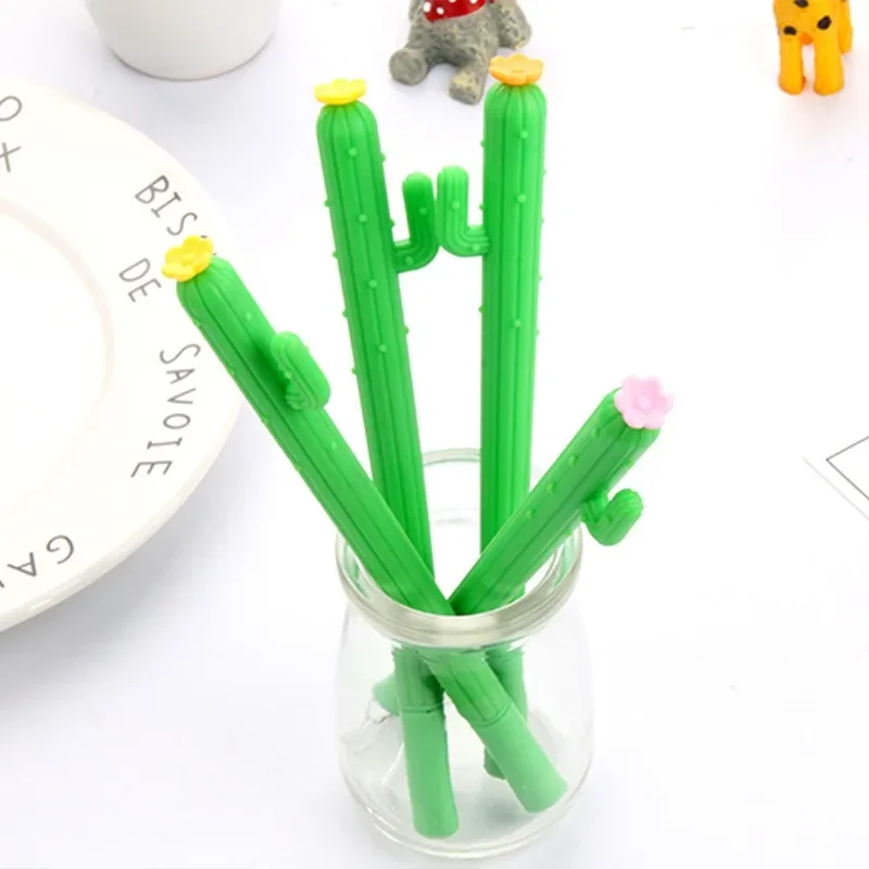 

24Pcs plant single-armed cactus neutral pen, cute styling student stationery