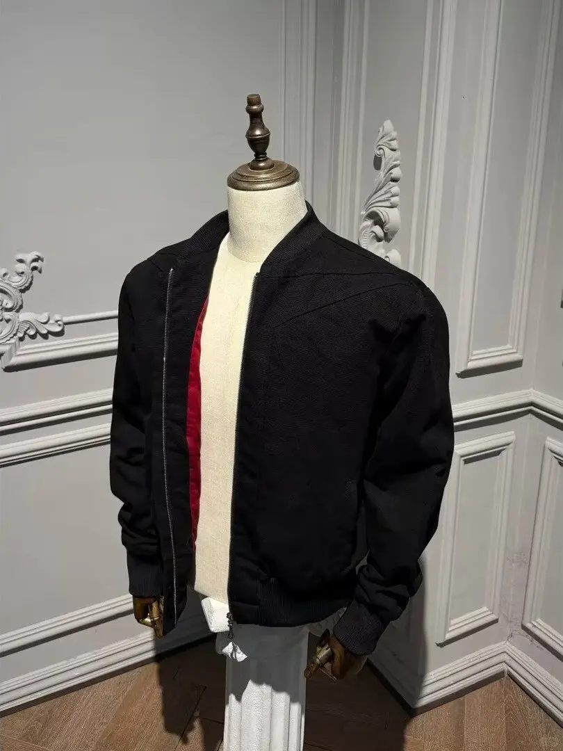 

American Decosition Design Waed e Jaet Loose Fit ex Autumn Winter New Sle Bla Outerwear for Men And Women