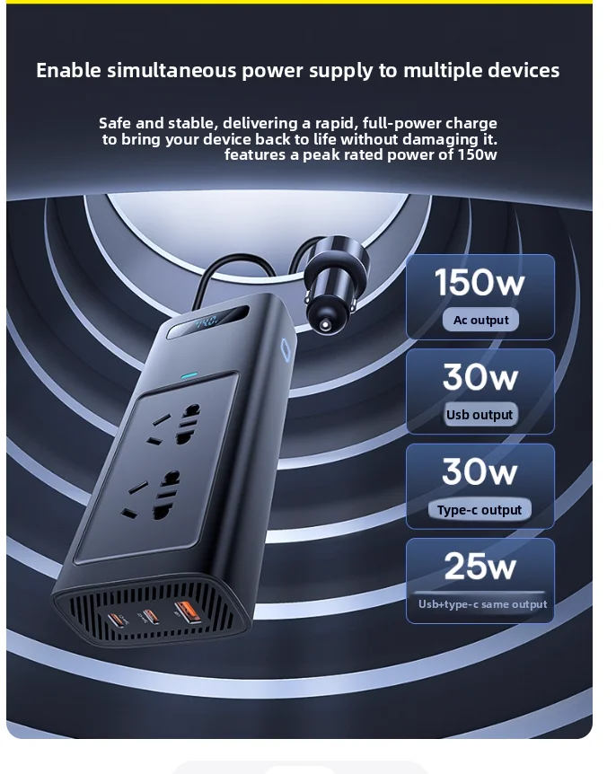 500W Pure Sine Wave Inverter 12V to 220V 110V Current Converter Europe Camper EU US 300W Auto Power Socket Car Inverters