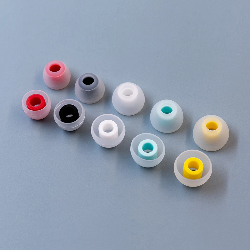 KBEAR 07 Silicone Upgrade Headphone Eartips 1pair(2pcs) 5pairs(10pcs) Noise Isolating With S M- M M+ L Size For KZ TRI Earphone