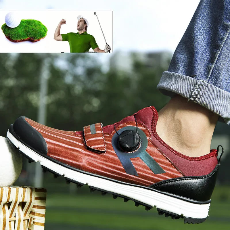 

Мужские кроссовки на шнуровке, профессиональная спортивная обувь для гольфа, быстрое носимые, для тренировок