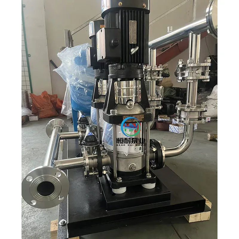Stainless Steel Vertical Multistage Centrifugal Pump Unit Motor Check Valve Butterfly Valve Water Treatment Hengnai Brand