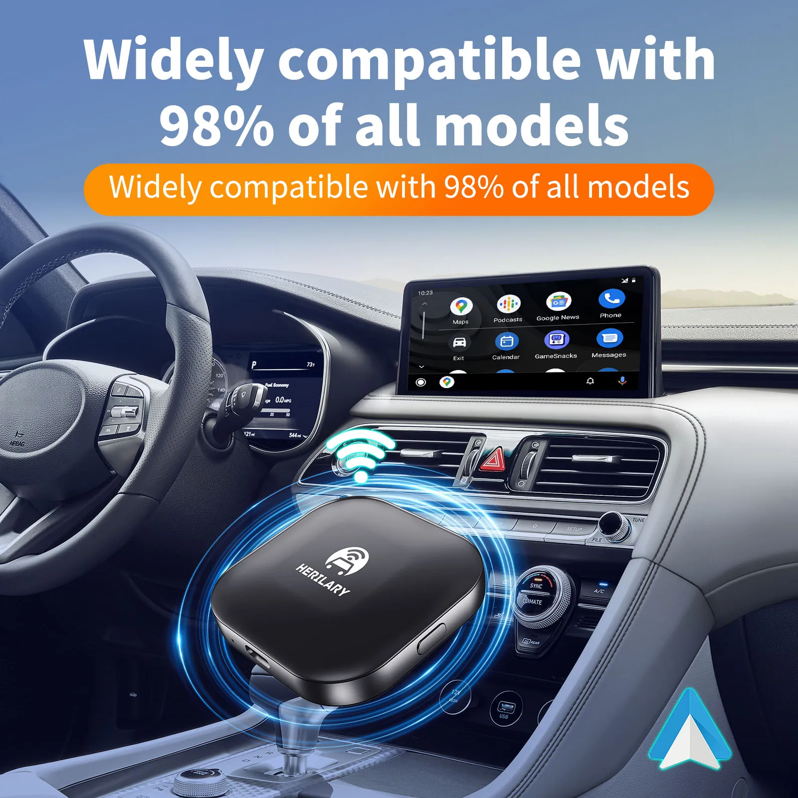 Leranda c1 _ aa nuovo Wireless Android Auto Box Adapter Car Dongle Car Multimedia Player Bluetooth Auto Connect Android Auto Box