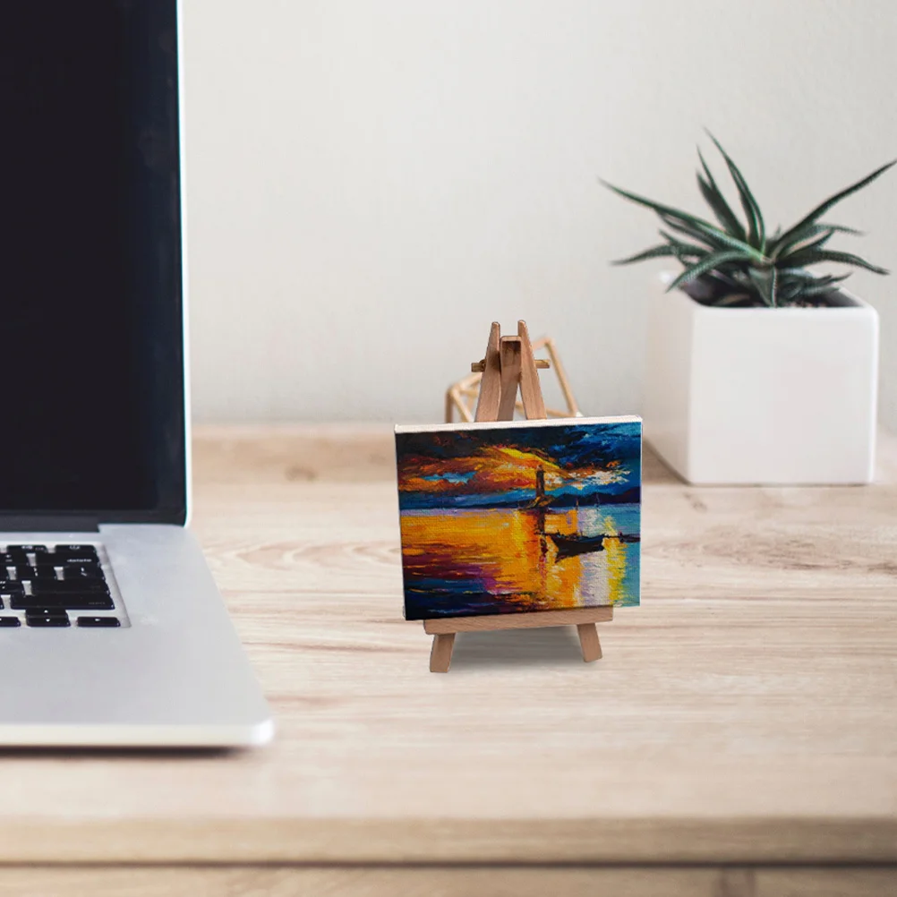 

20Pcs Oil Painting Frames Mini Cotton Canvas Small Canvases for Painting DIY Craft Supplies Kids Adults Home Decor