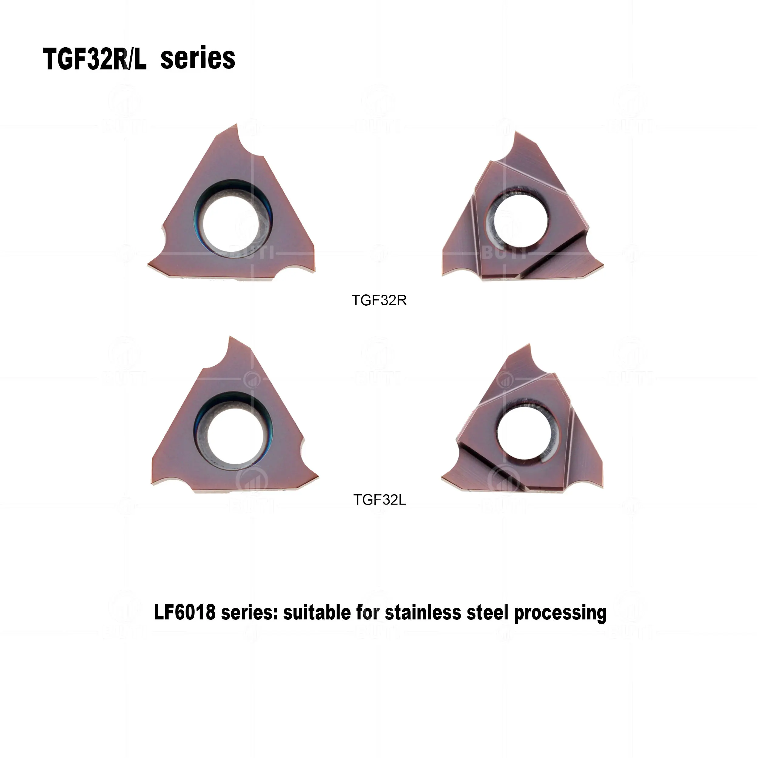 DESKAR 100% Original TGF32R TGF32L LF6018 CNC Lathe Tools Grooving Flat Mouthed Inserts Suitable For Stainless Steel Materials