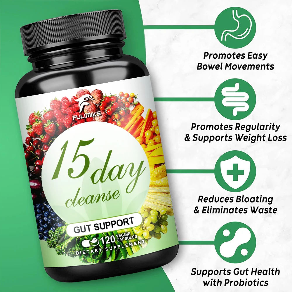 Buy 1 Get 1 Free! Prebiotics Supplements Capsules, with Senna Leaf, Cascara Sagrada Bark, Support Immune, Skin, Antioxidant