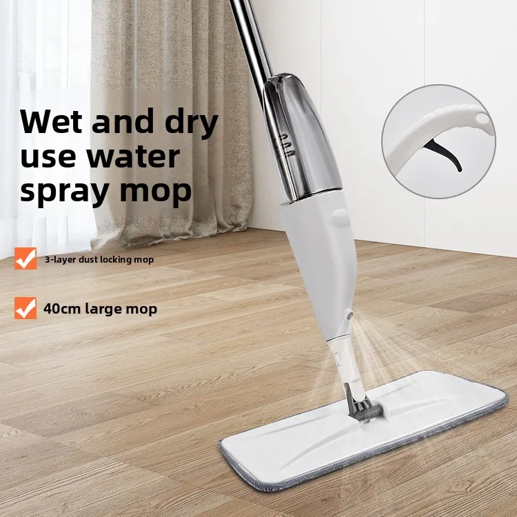 Microfiber Spray Mop with Water Tank 360 Rotating Head Wet Dry Reusable Pad for Hardwood Tile Marble Floor Home Kitchen Cleaning