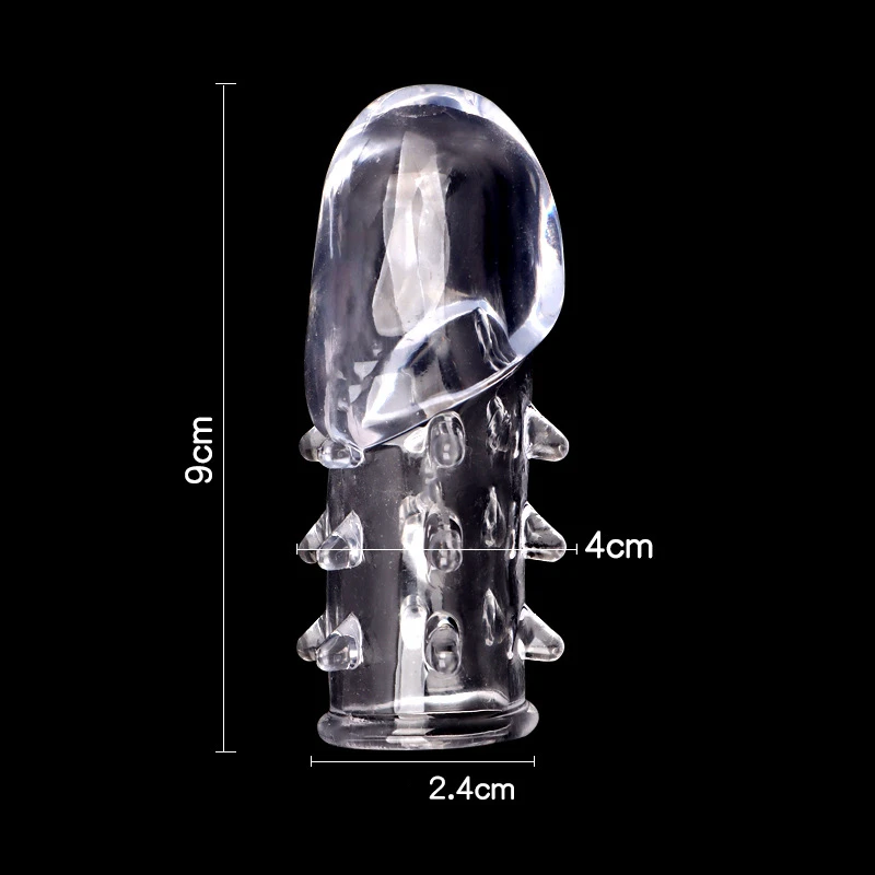 Crystal Penis Sleeve Glans Exercise Penis Extender Lock Sperm Penis Enlargement Foreskin Sex Toys for Men Delay Time Adult Toys