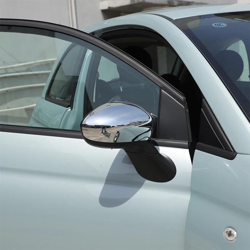 Für Fiat 500 Rückspiegelabdeckung, Schutzgehäuse für Auto-Seitenrückspiegel, Dekorative Abdeckung, ABS (Modifizierte Version) 2016-2023 – Detail 32
