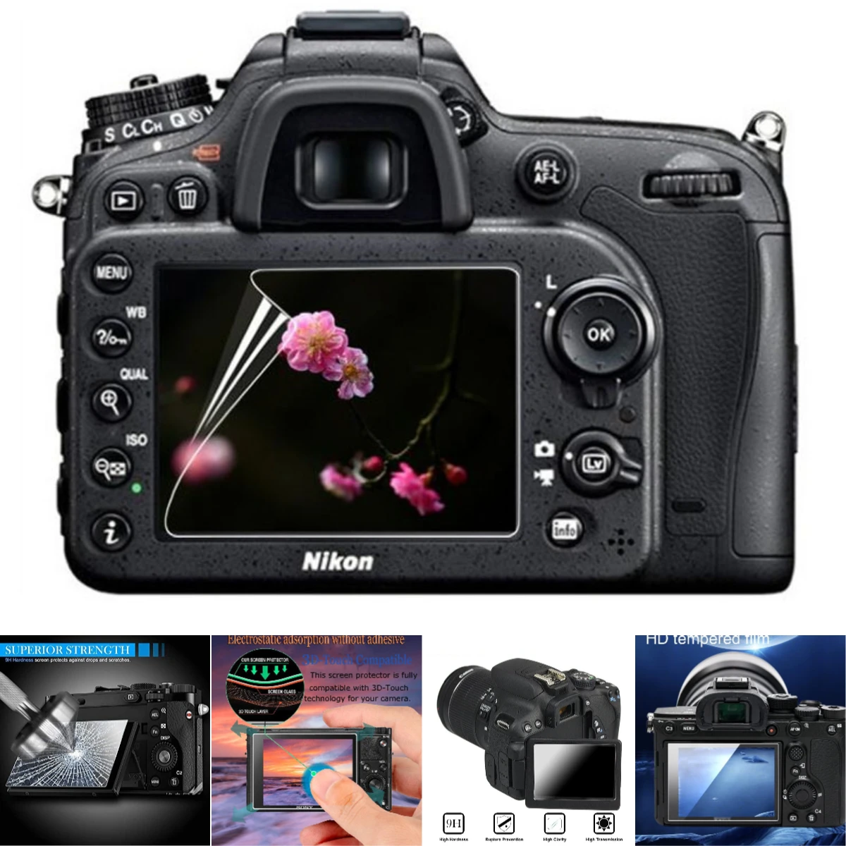 

Custom Fit Silicone Protective Cover for Nikon D4S D5 D500 D610 D7100 D750 D800E D850 | Anti-Dust & Anti-Slip