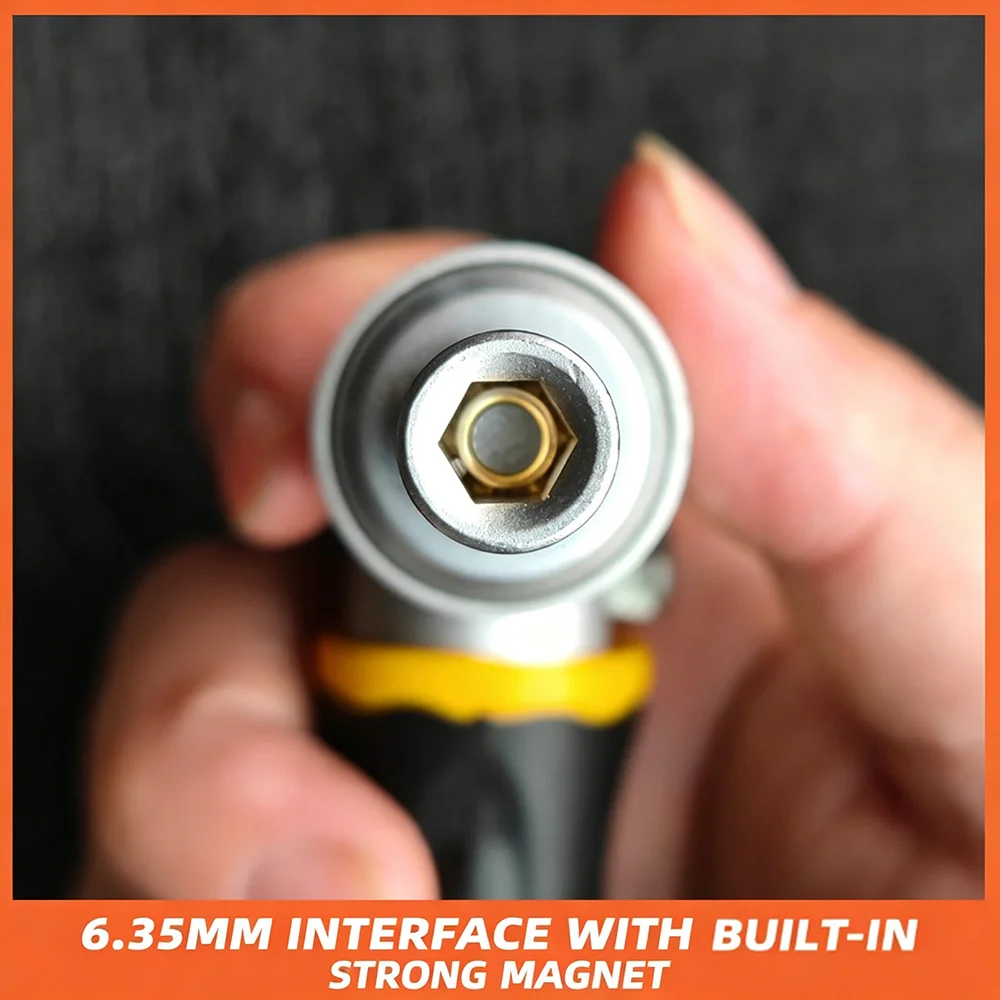 72-Tooth Ratchet Two-Way Screwdriver Set Bendable Labor-Saving Screwdriver Bit Kit One-Word Cross Household Maintenance Tool