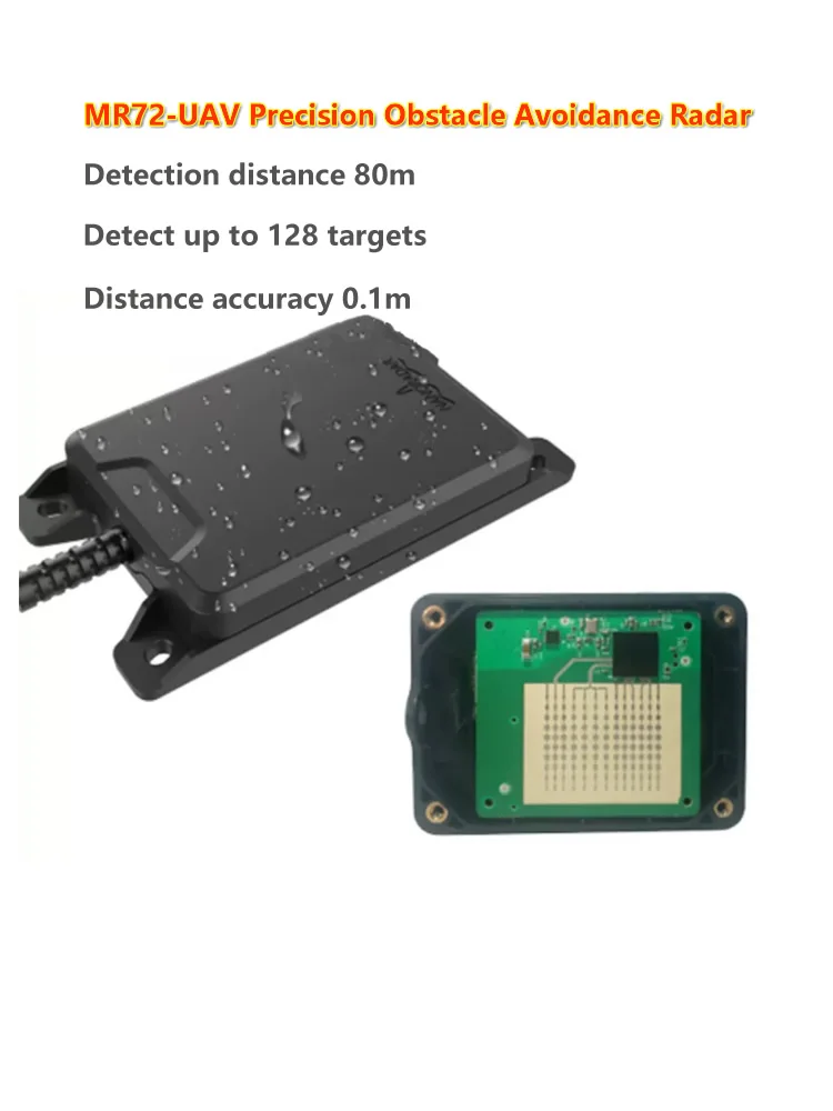 

MR72/40M 77GHz UAV Obstacle Avoidance Radar Module,APM Direct Connection UAV Obstacle Avoidance Ranging Sensor With CAN box