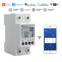 Wifi Tuya Din Rail Digital Single Phase Energy Meter kWh Voltage Current Power Consumption Meter Wattmeter Electricity