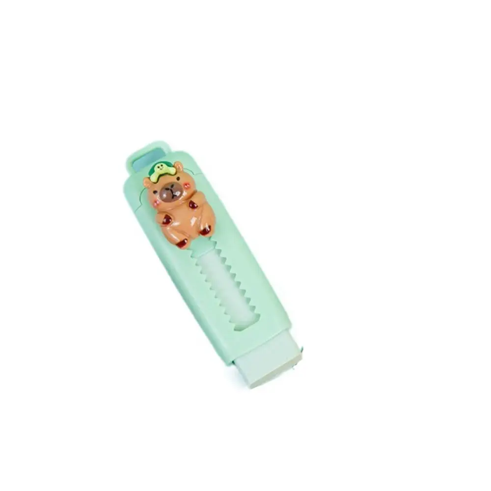 1PC Push Pull Capybara Eraser Cute Clean Soft Stationary Sketch Mess Free School Supplies Student