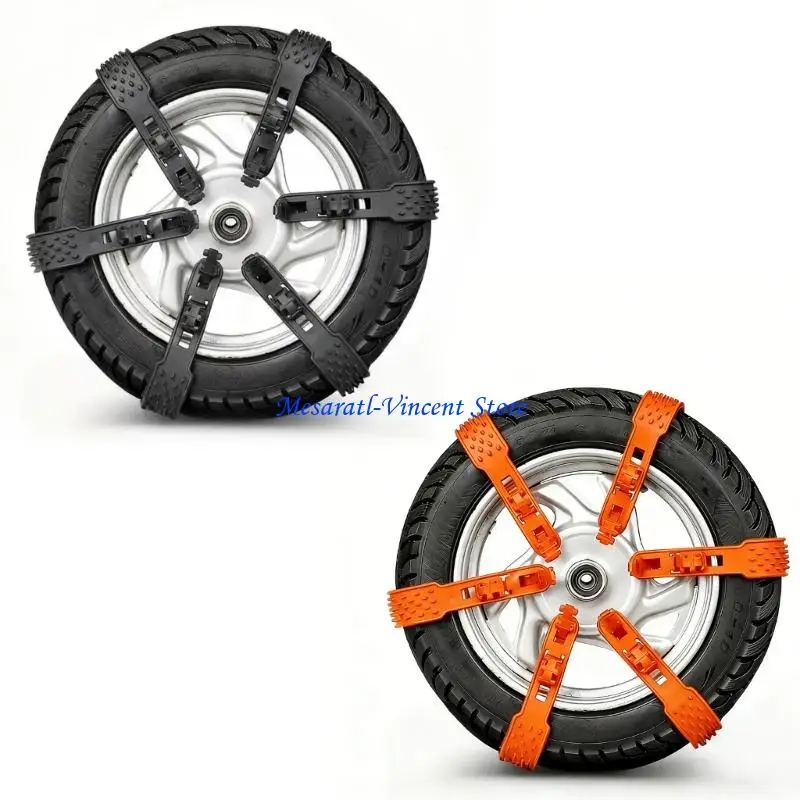 A70F Permanent Polyamide Motorbike Tire Fetters Cold Resistant And Flexible For Winter Use On Electric Motorbikes And Tricycles