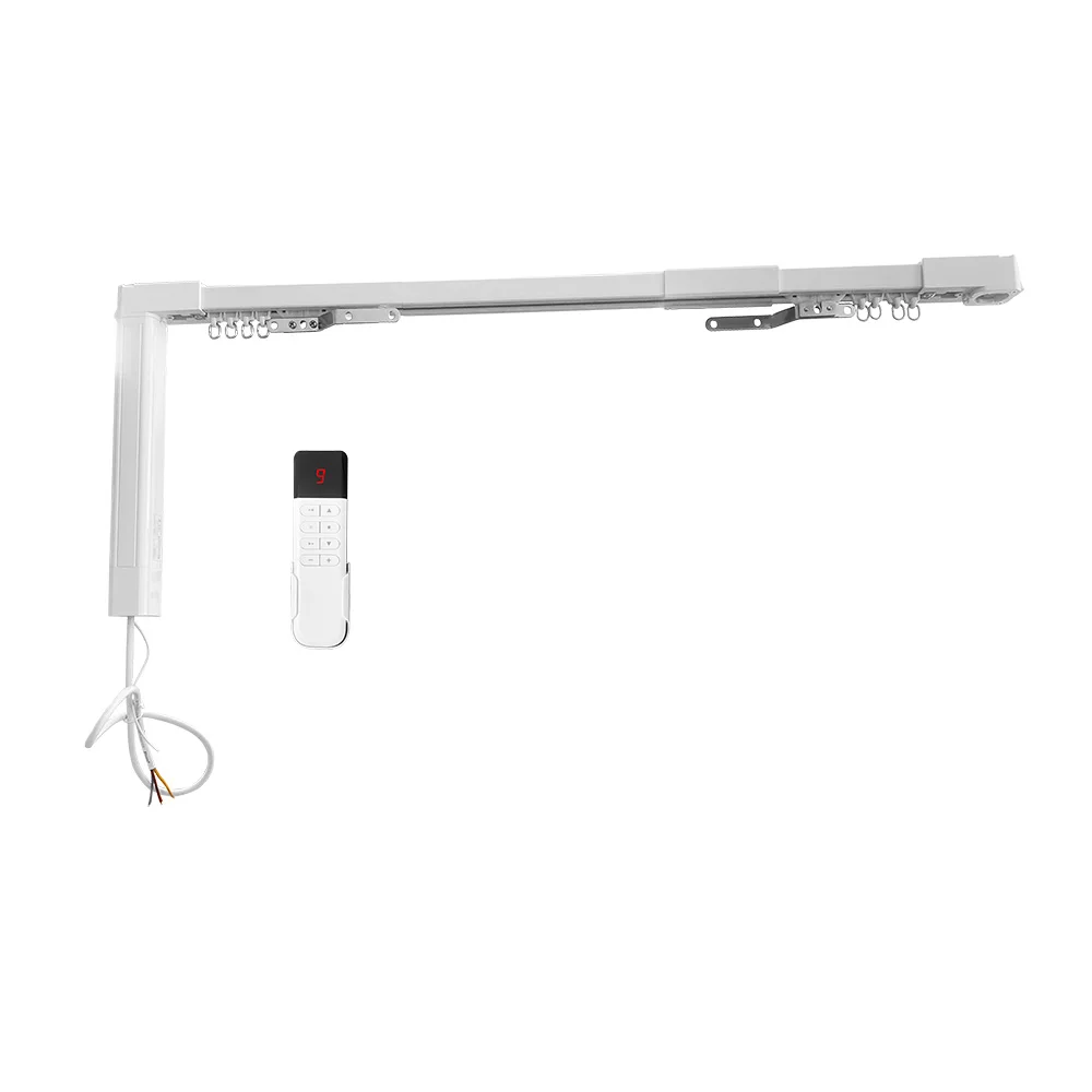 Hospital Window Zip Track Curtain System Smart Hotel Automation Tuya Wifi Smart Curtain Motor  DIY Curtain Kit