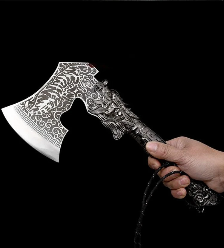 

Outdoor High Manganese Steel Axe Bone Cutting and Self-defense Forging Axe Camping and Mountain Cutting Axe