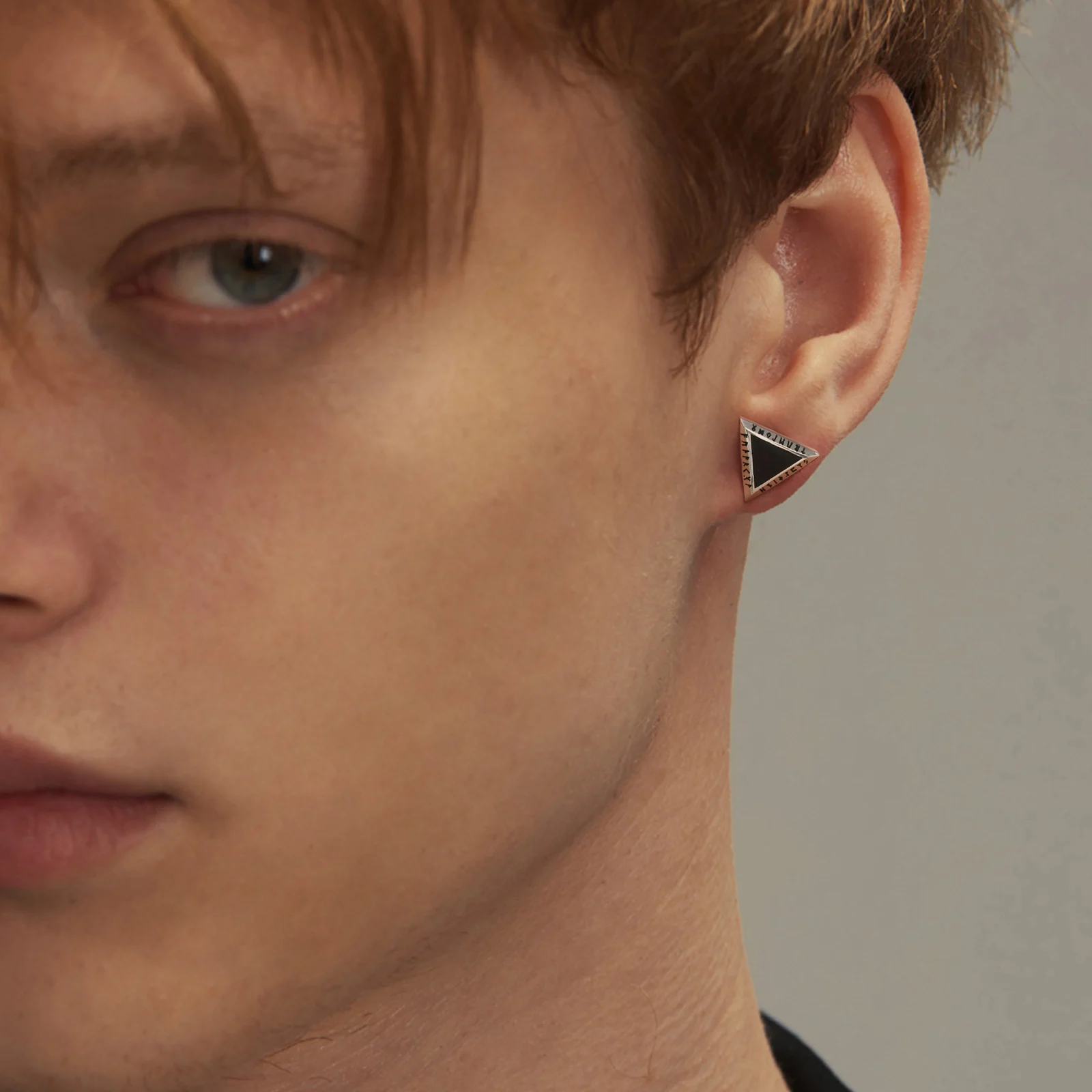 

Vnox Stainless Steel Octagon Triangle Earrings for Men, Geometric Viking Stud Ear Jewelry, Black Sliver Color Punk Stud Earrings