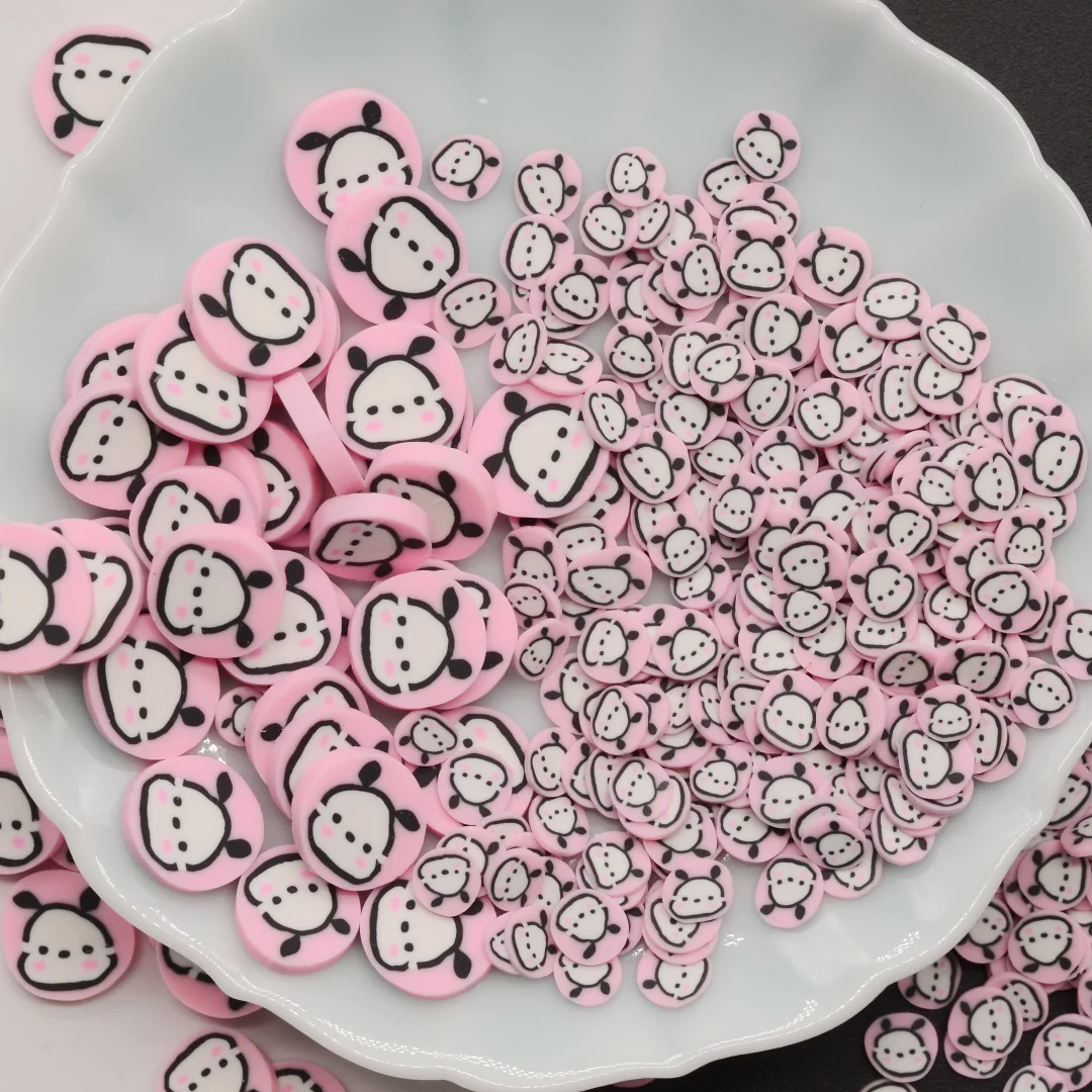 100g/Lot Polymer Cute Dog Clay Slices Sprinkles  for Crafts Making Nail Art ,Scrapbook DIY