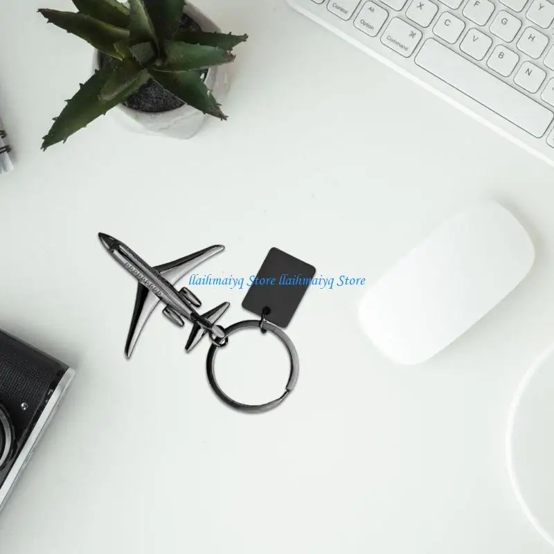 573B Zinc Alloy Plane Keychain Ergonomic Plane Accessory for Key