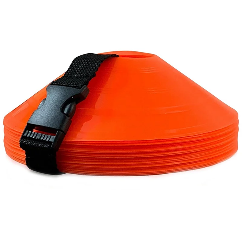 

Premium 24Piece Football Training Sign Disc Round Mouth Disc Obstacle Disc Training Equipment Sign Disc Sign Cone Disc