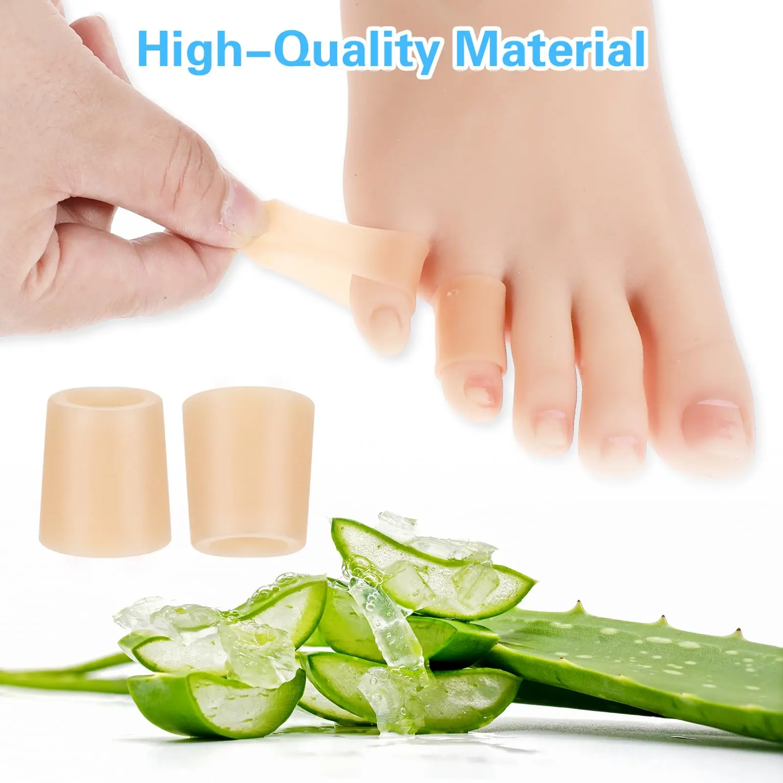 2/20 Protezioni per le dita dei piedi per camminare, allevia l'attrito doloroso Previene le vesciche dei calli Adatto per scarpe da ginnastica con tacco alto in pelle casual