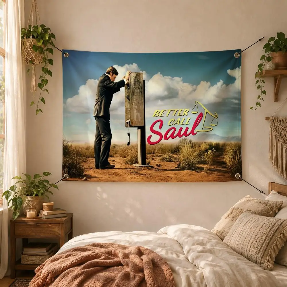 Series Crime B-Better Call Saul Drama Flags Decorative Flag Banner for Outdoor Garden Yard Camping Party Home Wall Hanging Decor