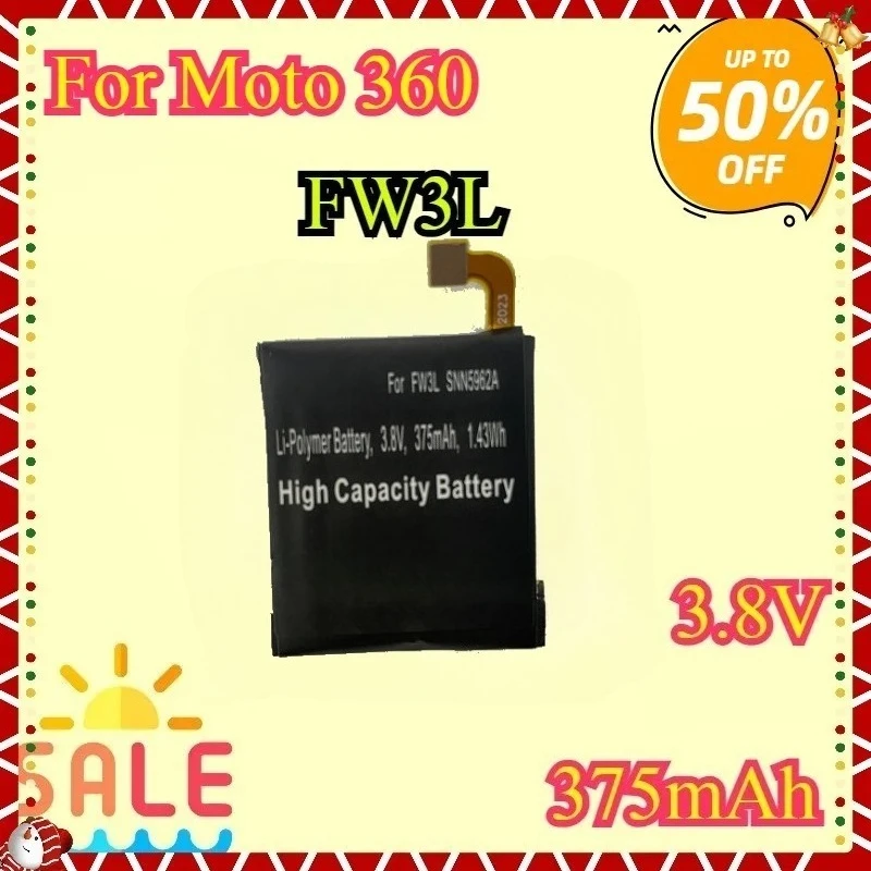 

New High quality Battery FW3L and FW3S Watch Batteries for Moto 360 2nd Generation (46mm/42mm) - Model SNN5962A